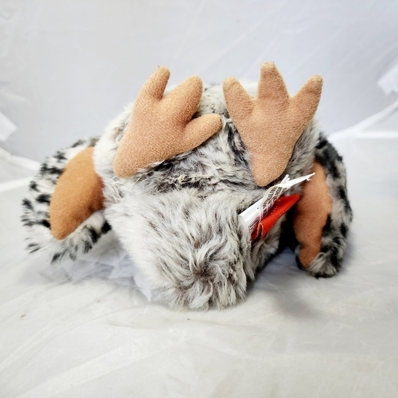 Adventure Planet 8" Leopard Print Owl Plush Stuffed Animal Realistic Soft Toy - Picture 4 of 11